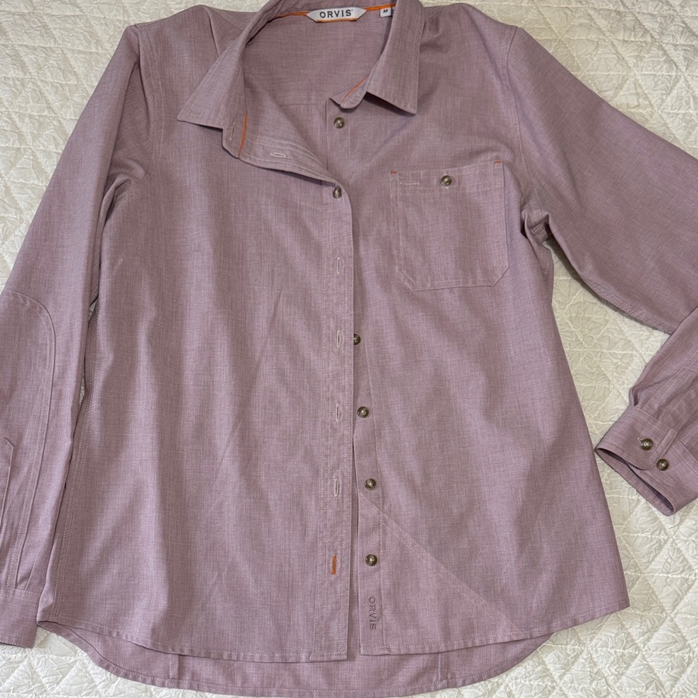 Orvis Lavender Long Sleeve Shirt